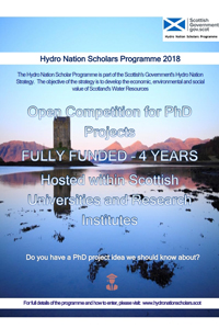 Hydro Nation Scholarship Programme 2018 – Extra Call Hydro Nation Scholarship Programme 2018 – Extra Call